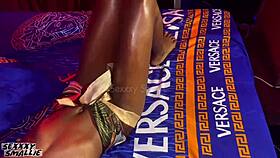 18 year old stripper teases wet pussy, gets licked and fucked by bbc in full video