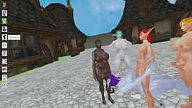 check out horny shemale ladyboy with big ass and cock in oiled anal game cage