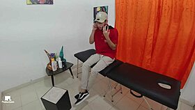 Big Cock Masseur Pounds Client's Huge Ass