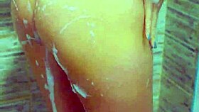 check out these college babes in sensual shower play