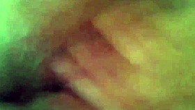 hey watch my horny latina wife finger her shaved pussy till she squirts hard