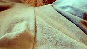 Milf fingers pussy to orgasm wearing pajamas