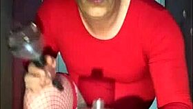 Mark Wright begs public humiliation piss fuck as crossdresser