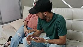 creampie for hermanastra straight from the party 😍 she arrives so horny i fuck her tight pussy 💦 full story