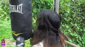 neighbor, after i punch you in boxing, suck my huge cock and fuck me hard?