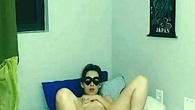 naughty skinny teen plays with tight pussy solo fun