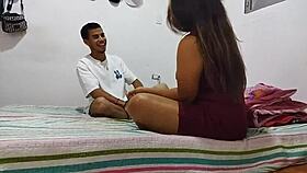 me and lover fuck hard amateur creampie spanish style