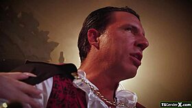 Tgirl Jade Venus sucks cock then takes anal from Dracula uhmm yeah