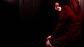 Hey check out this student slurping cock at the gloryhole booth