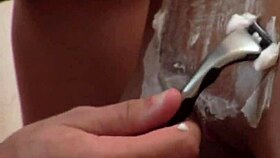 horny petite brunette in fishnets pussy fucked quickie cumshot
