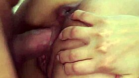 european babe rides older man in cowgirl position