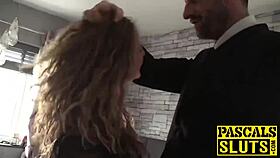 Filthy british milf bound for rough maledom face fucking and vibrator