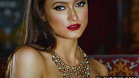 Deanna Greene's Massive Natural Tits Bare in Steamy Strip