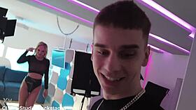 Behind scenes newbie Mila Ray debuts in intense 1on1 session