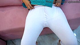 Horny Desi Big Ass Bent Over for Closeup Blowjob Doggystyle Pounding