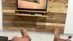 i was watching movie when my hot latina friend interrupted for wild anal ride and cumshot