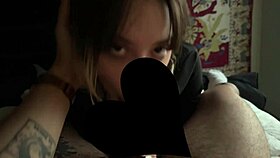 ohh i deepthroat his huge cock while he caresses me so good pt 1