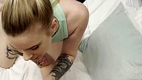 hot blonde roomie greedly sucks my cock deep!!