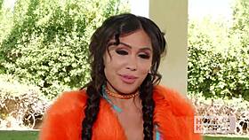 Jena Larose gapes ass takes Nade Nasty huge cock anally