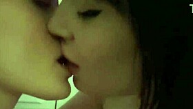 stepsis game turned into rough lesbian kissing and pussy play